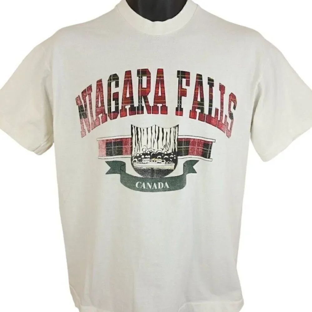 Canada Niagara Falls T Shirt Vintage 90s Travel Tourism Made In Canada Mens